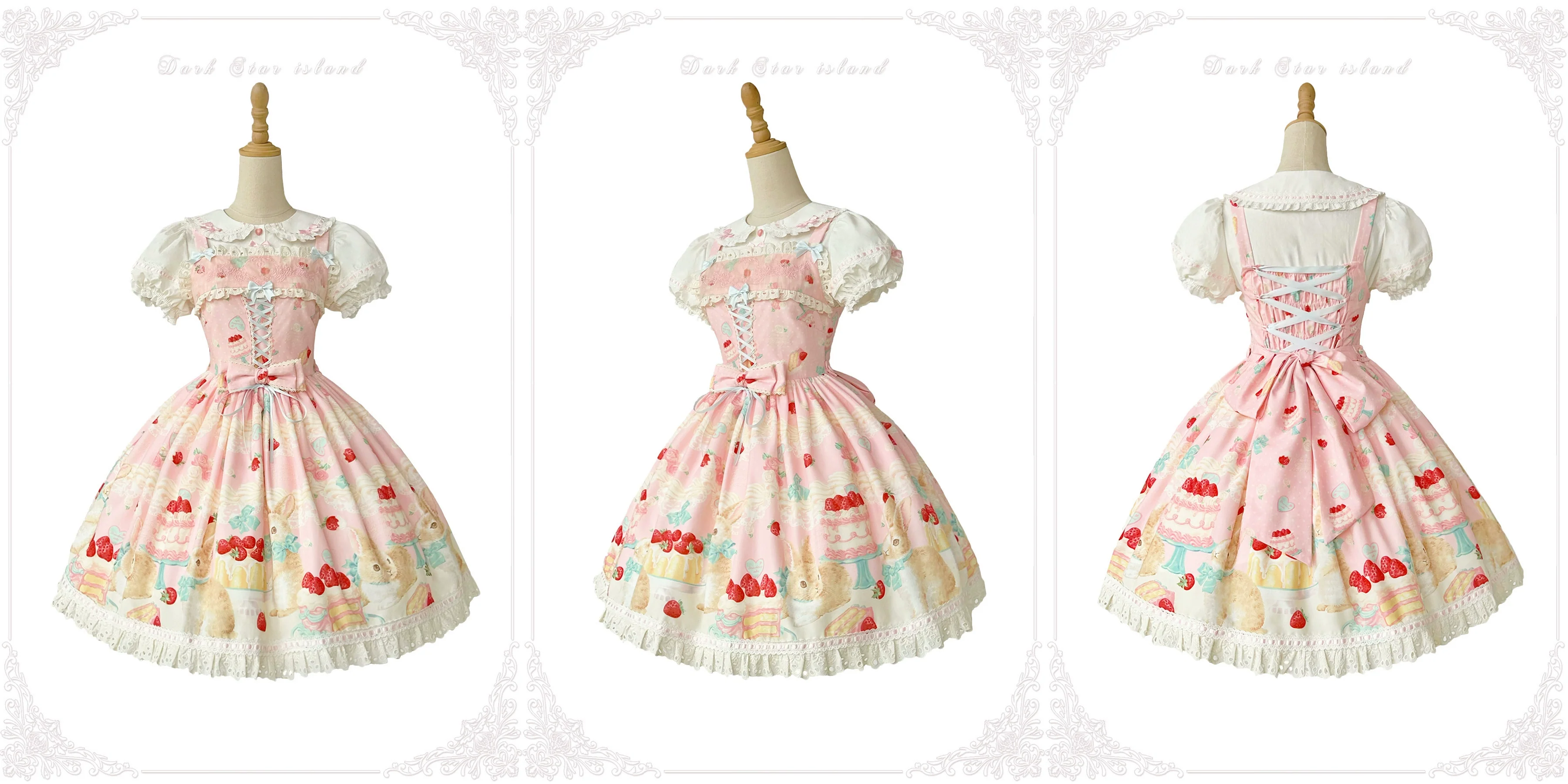 Honey Bunny Cake - Sweet Lolita JSK/OP/Strap SK/Shirt - Image 189