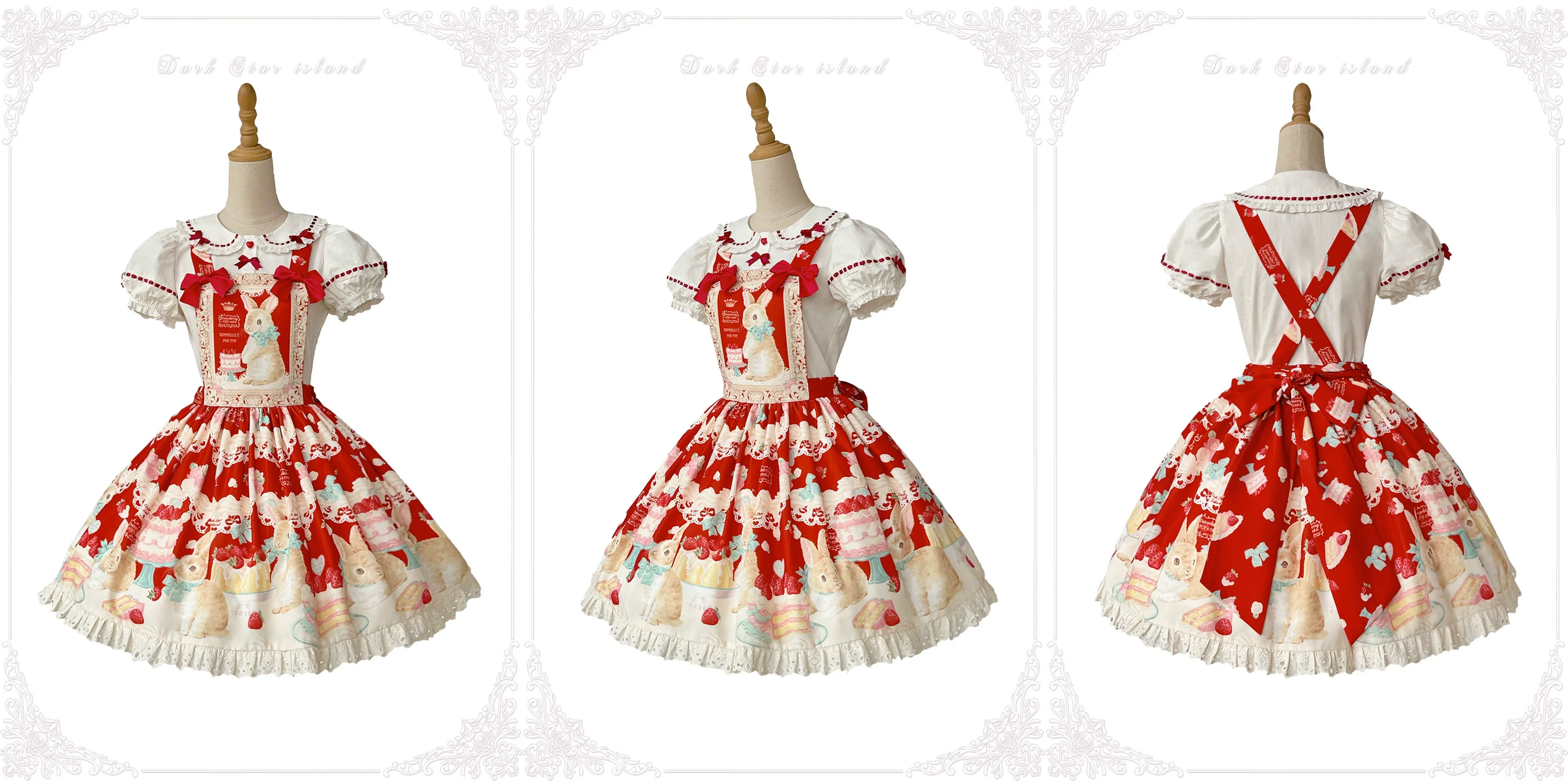 Honey Bunny Cake - Sweet Lolita JSK/OP/Strap SK/Shirt - Image 22