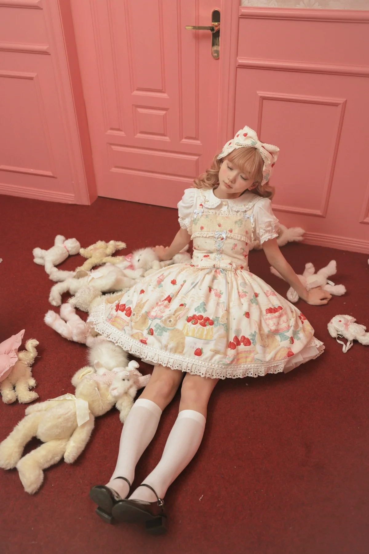 Honey Bunny Cake - Sweet Lolita JSK/OP/Strap SK/Shirt - Image 39