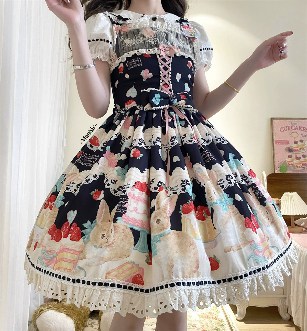 Honey Bunny Cake - Sweet Lolita JSK/OP/Strap SK/Shirt - Image 57