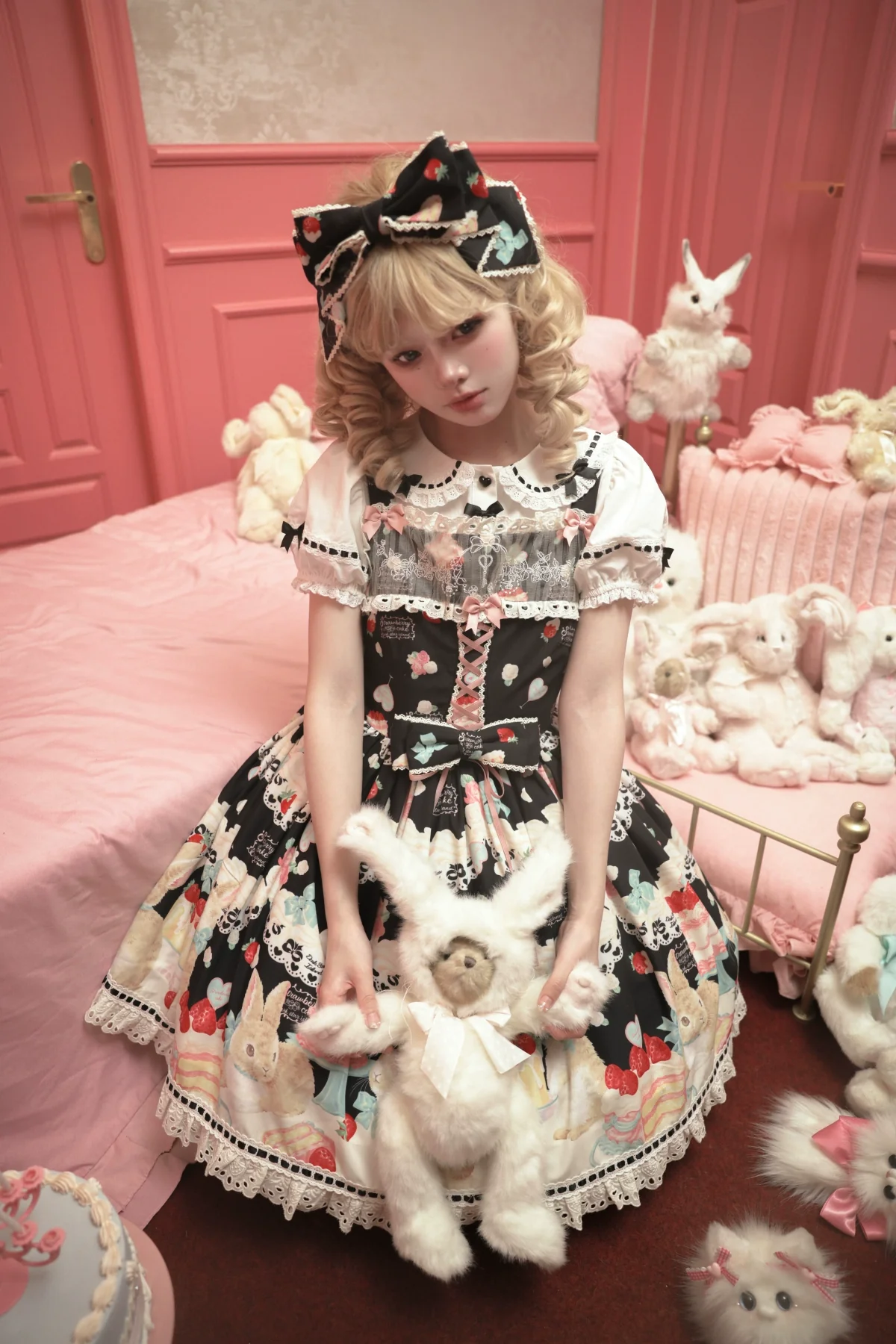 Honey Bunny Cake - Sweet Lolita JSK/OP/Strap SK/Shirt - Image 58