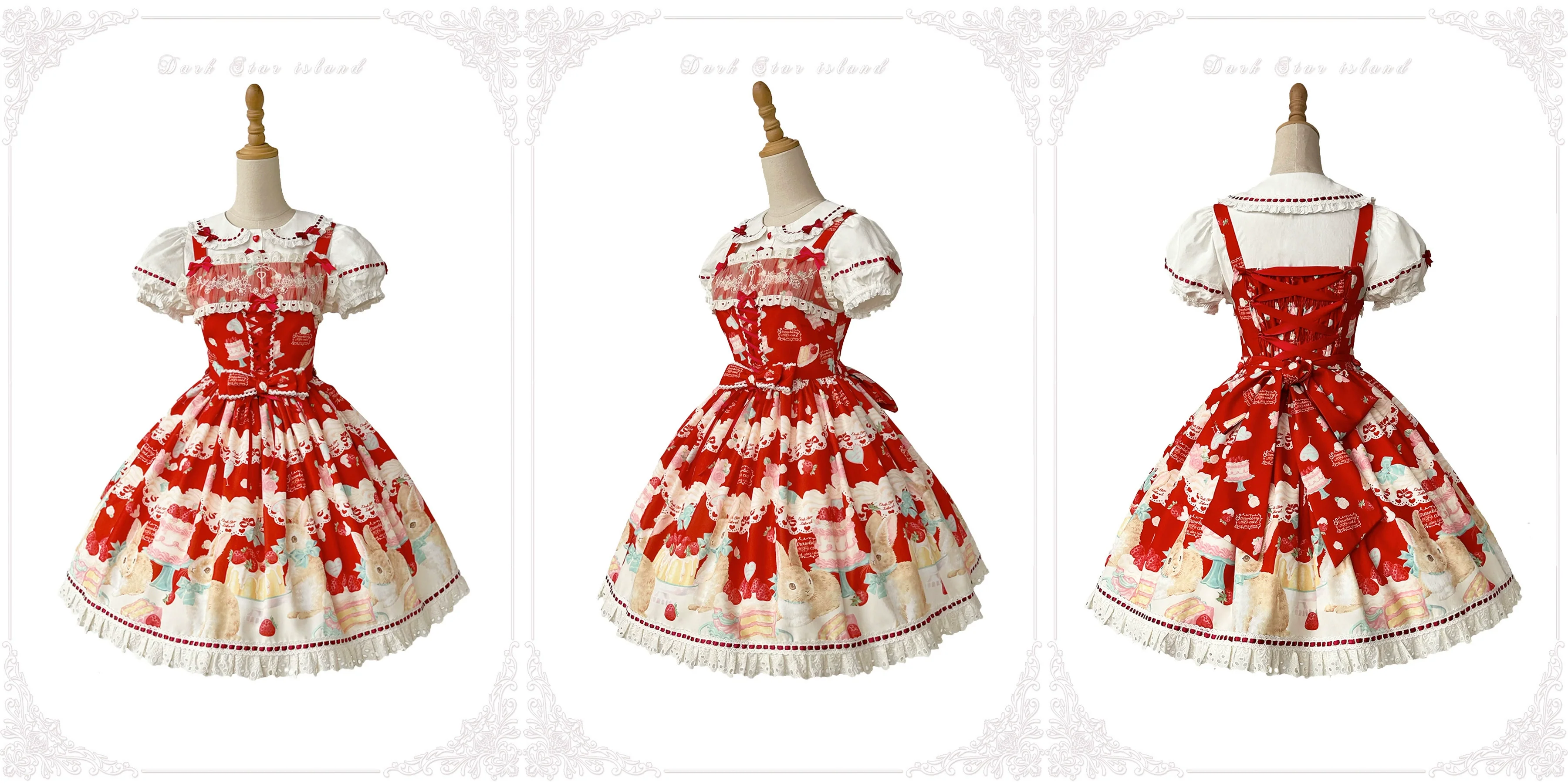 Honey Bunny Cake - Sweet Lolita JSK/OP/Strap SK/Shirt - Image 69