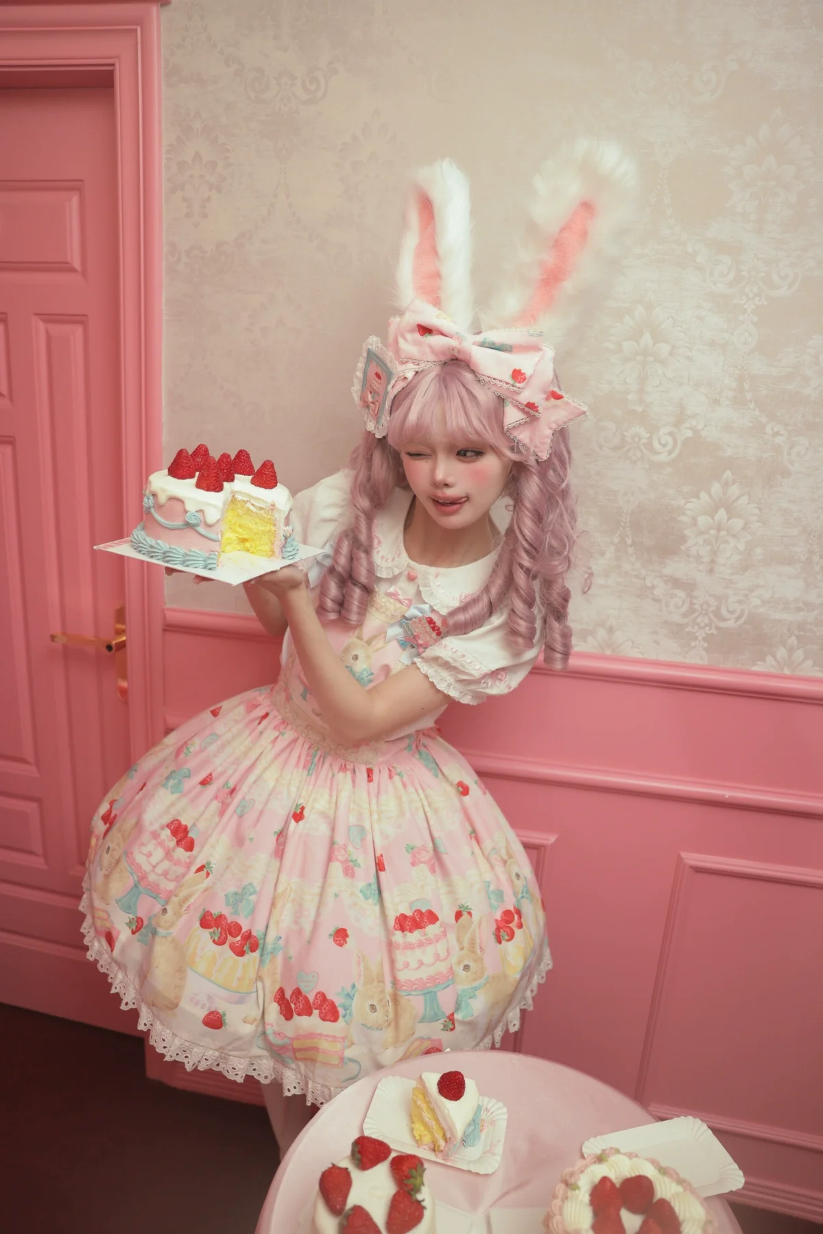 Honey Bunny Cake - Sweet Lolita JSK/OP/Strap SK/Shirt - Image 77