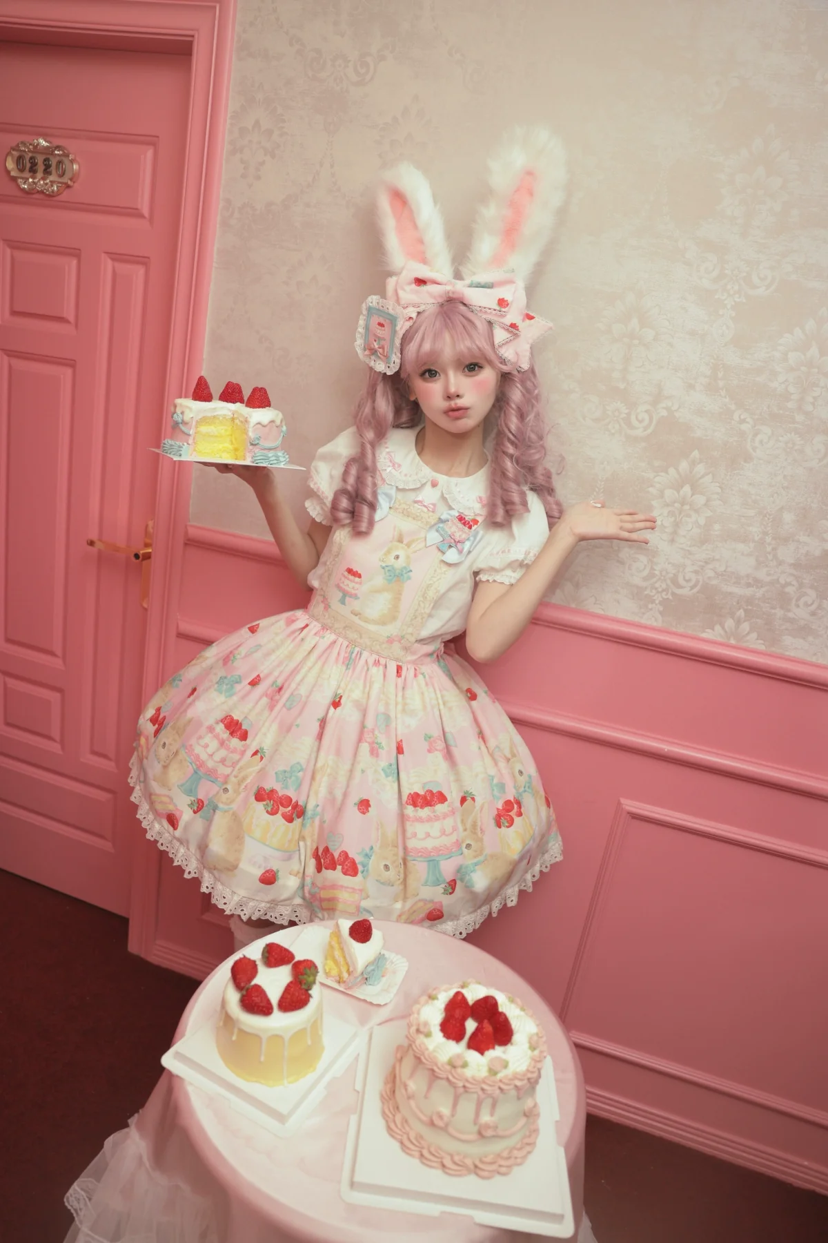 Honey Bunny Cake - Sweet Lolita JSK/OP/Strap SK/Shirt - Image 91