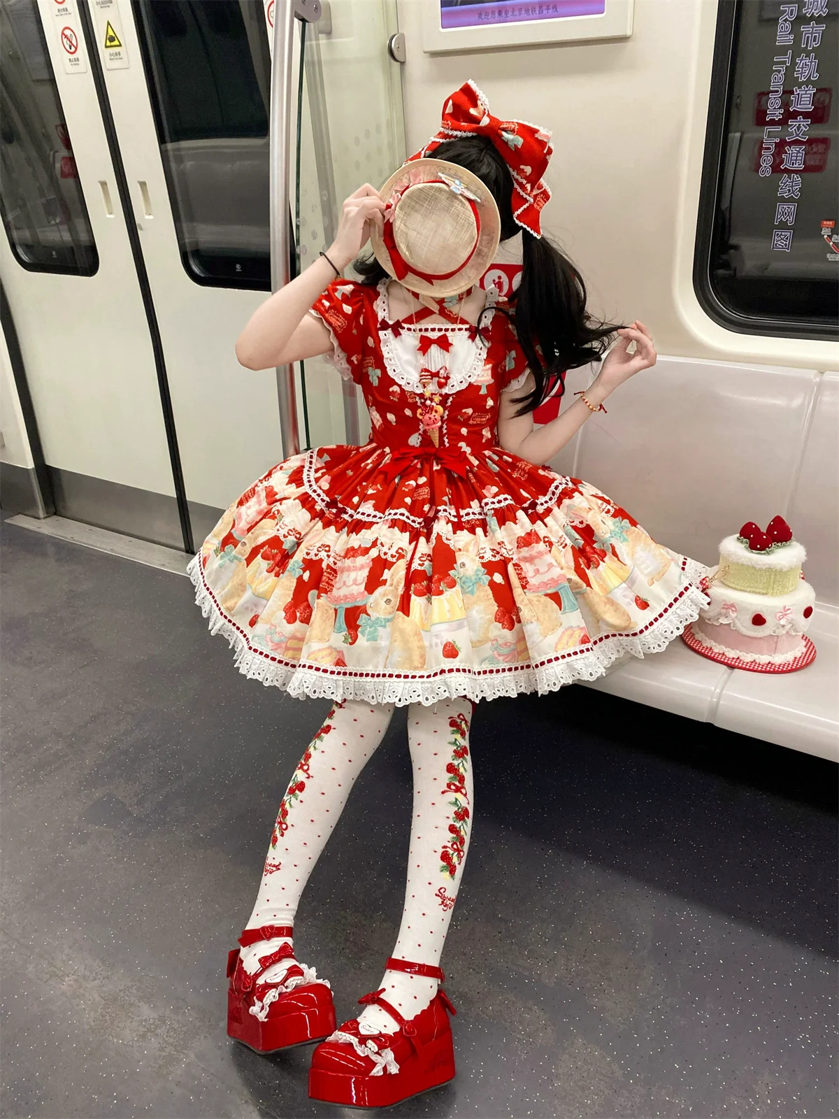 Honey Bunny Cake - Sweet Lolita JSK/OP/Strap SK/Shirt - Image 98