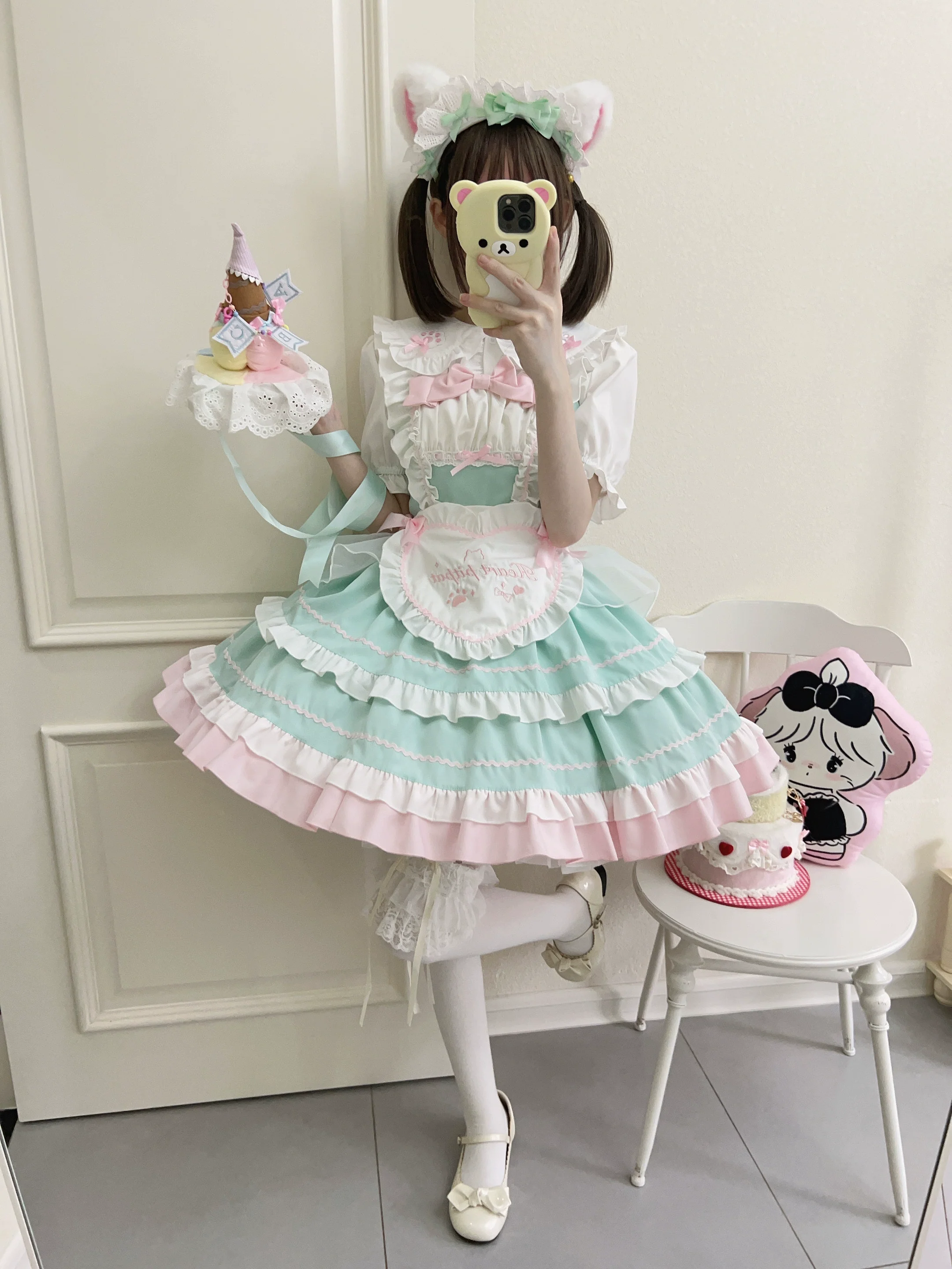 Cat Ear Tale - Sweet Lolita Jumper Dress Suspender Dress - Image 33