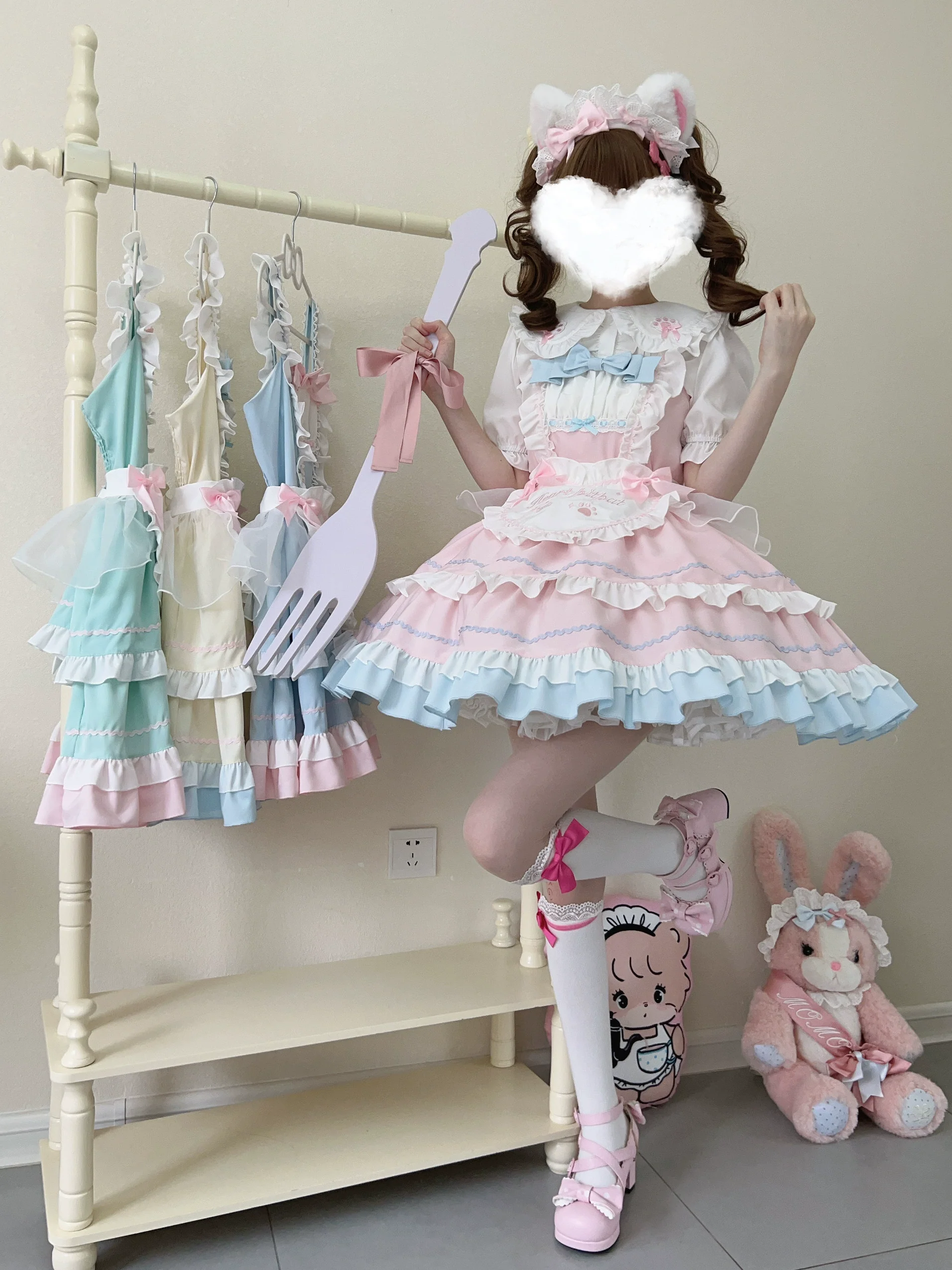 Cat Ear Tale - Sweet Lolita Jumper Dress Suspender Dress - Image 48