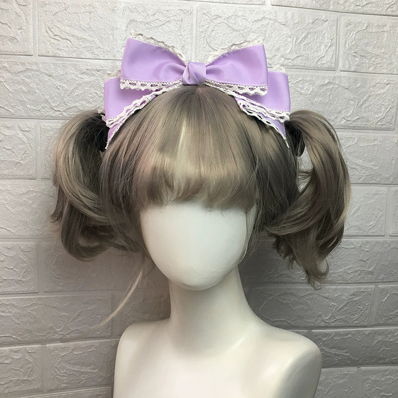 Qingyi Handmade - Sweet Lolita KC Multicolor Bow Lolita Headwear - Image 29
