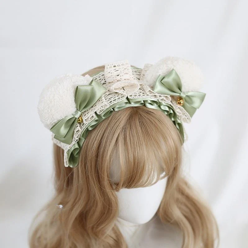 Xiaogui - Sweet Lolita KC With Bear Ear and Removable Bell - Image 14