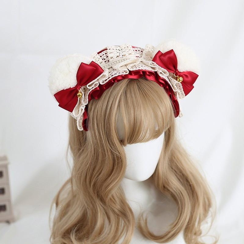 Xiaogui - Sweet Lolita KC With Bear Ear and Removable Bell - Image 19