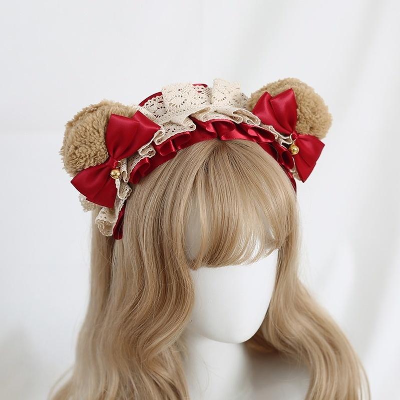 Xiaogui - Sweet Lolita KC With Bear Ear and Removable Bell - Image 6
