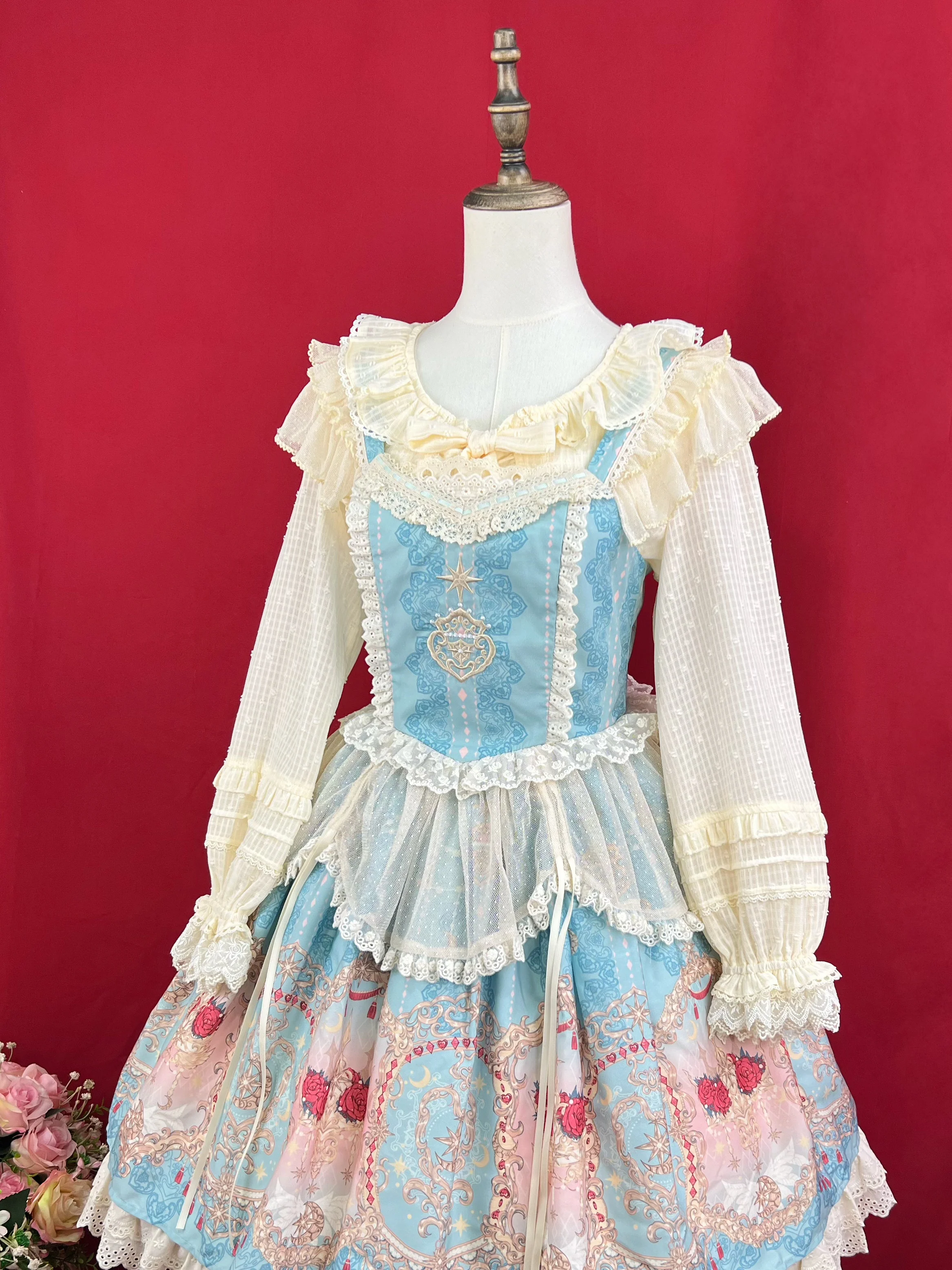 Sweet Lolita Light Cardigan White Apricot Summer Cover-Up - Image 12