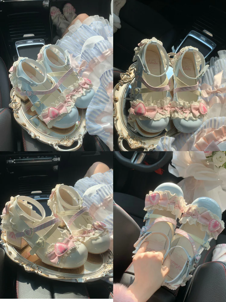 Aimee - Strawberry Limited 2.0 - Sweet Lolita Mary Jane Heel Shoes - Image 27