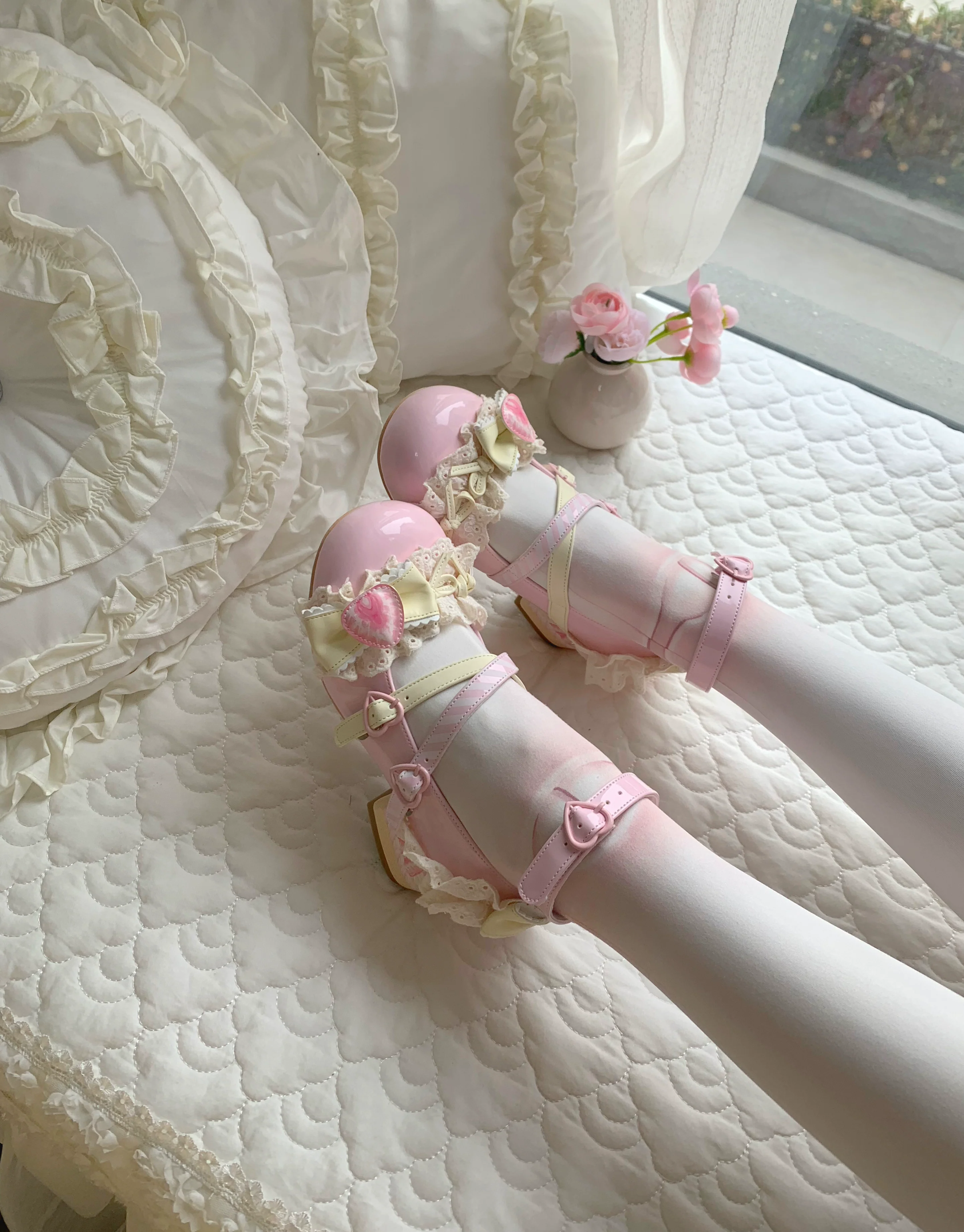 Aimee - Strawberry Limited 2.0 - Sweet Lolita Mary Jane Heel Shoes - Image 3