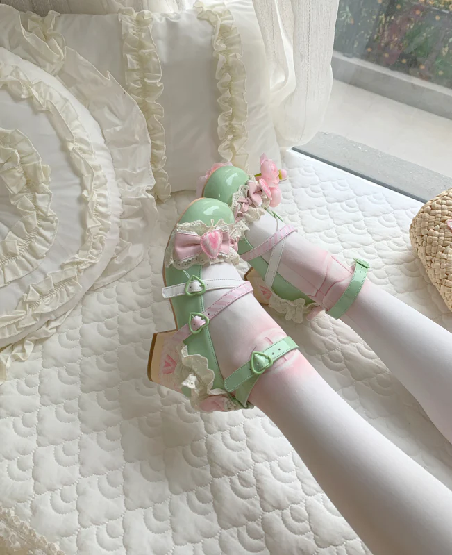 Aimee - Strawberry Limited 2.0 - Sweet Lolita Mary Jane Heel Shoes - Image 5