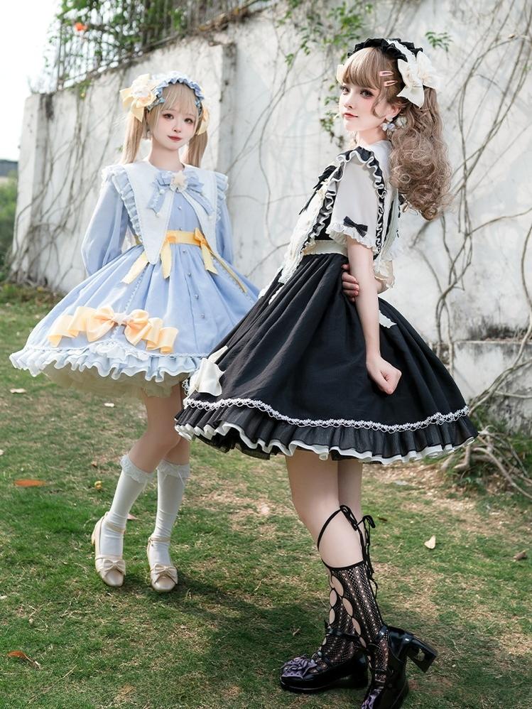 Sleep Star - Sweet Lolita OP Dress, Long / Short Sleeve - Image 3