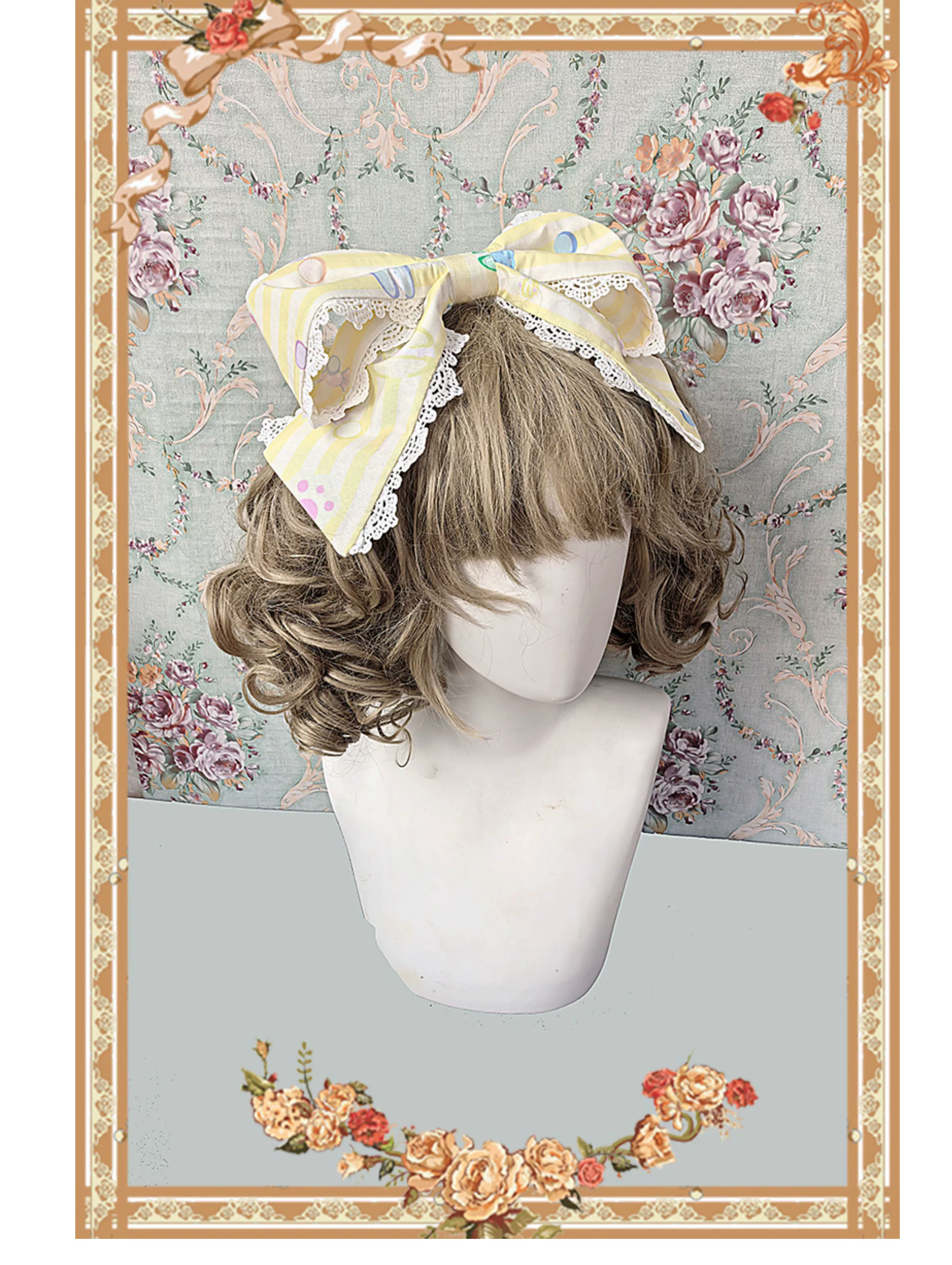 Macaron Dolly House - Sweet Lolita OP Printed Dress, Side Zipper - Image 13