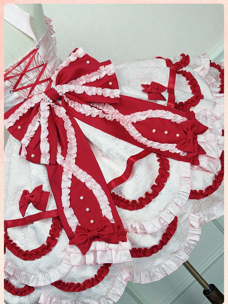 Sweetheart Petal - Sweet Lolita Petal Hem JSK Dress, Halter Neckline - Image 23