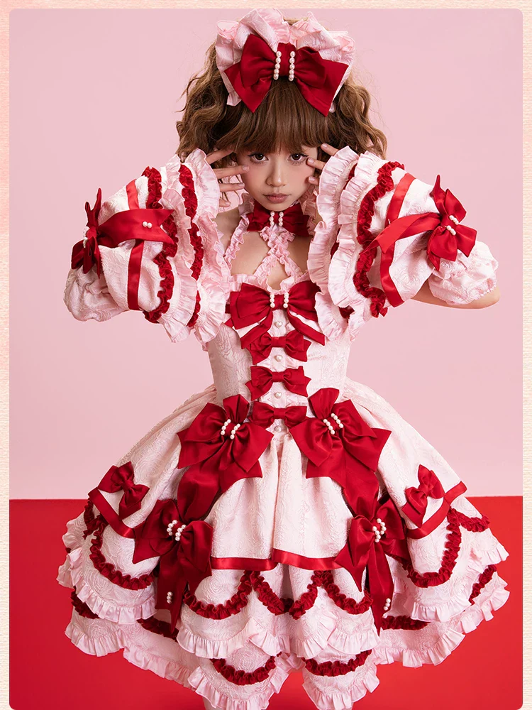 Sweetheart Petal - Sweet Lolita Petal Hem JSK Dress, Halter Neckline - Image 27