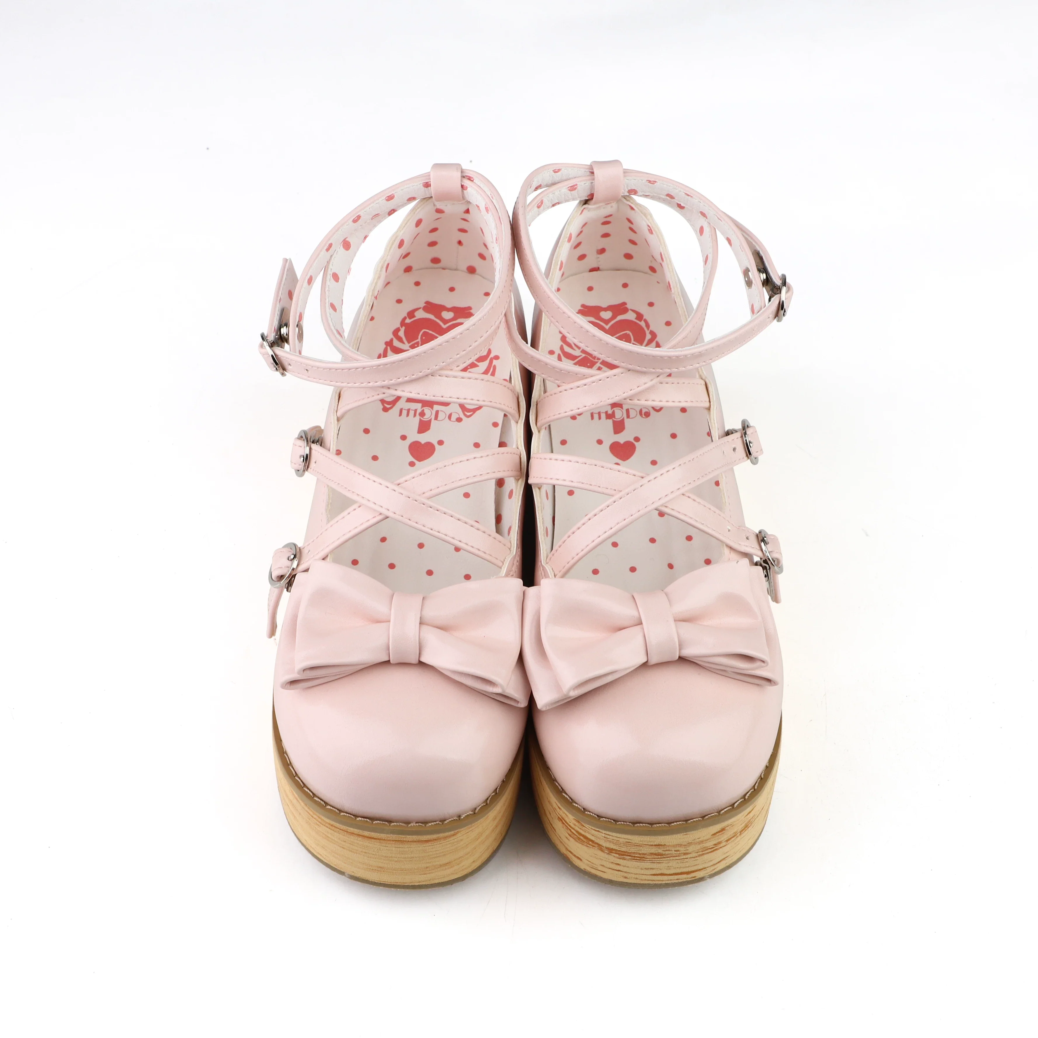 Puff Tata - Sweet Lolita Platform Shoes, Adjustable Straps - Image 16
