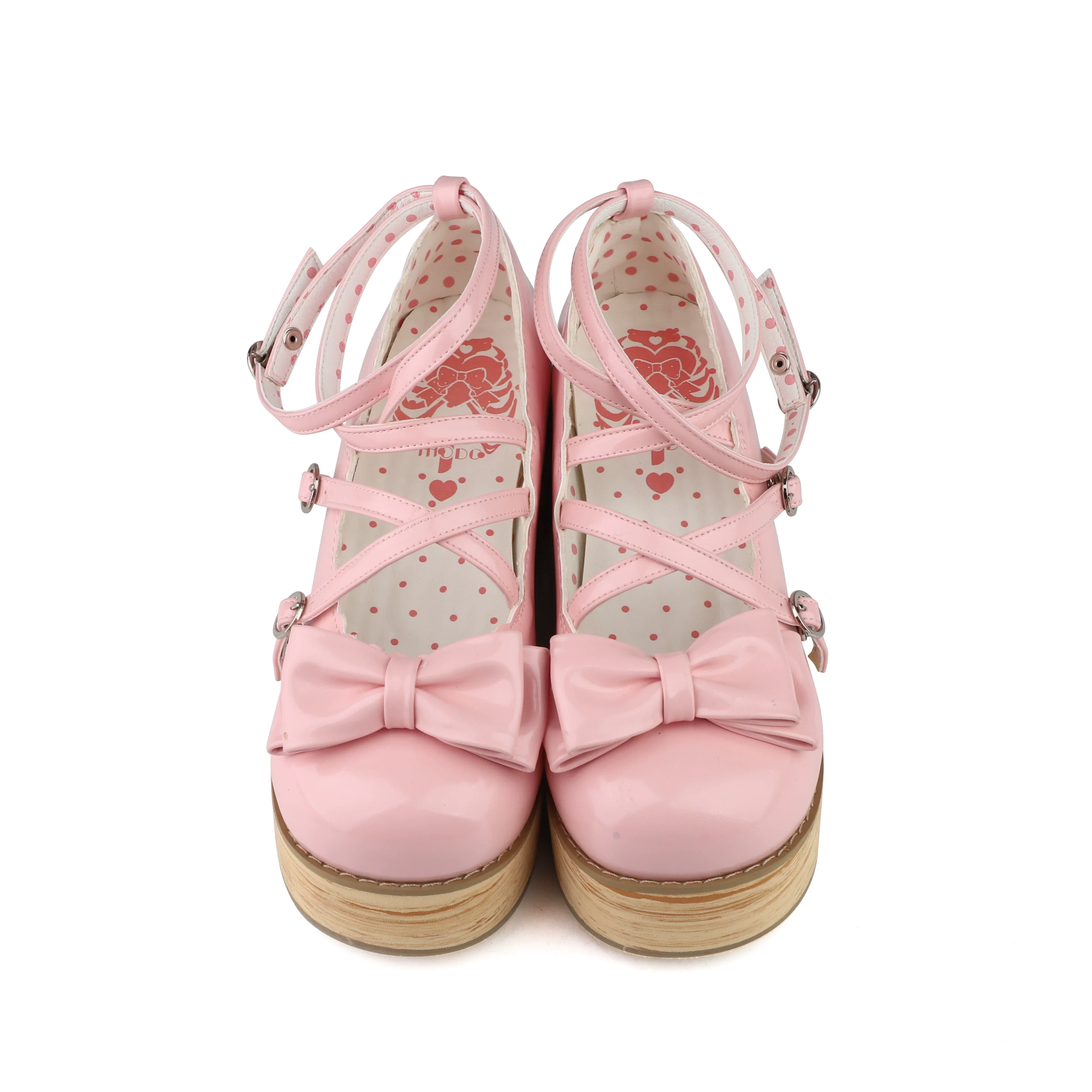 Puff Tata - Sweet Lolita Platform Shoes, Adjustable Straps - Image 17