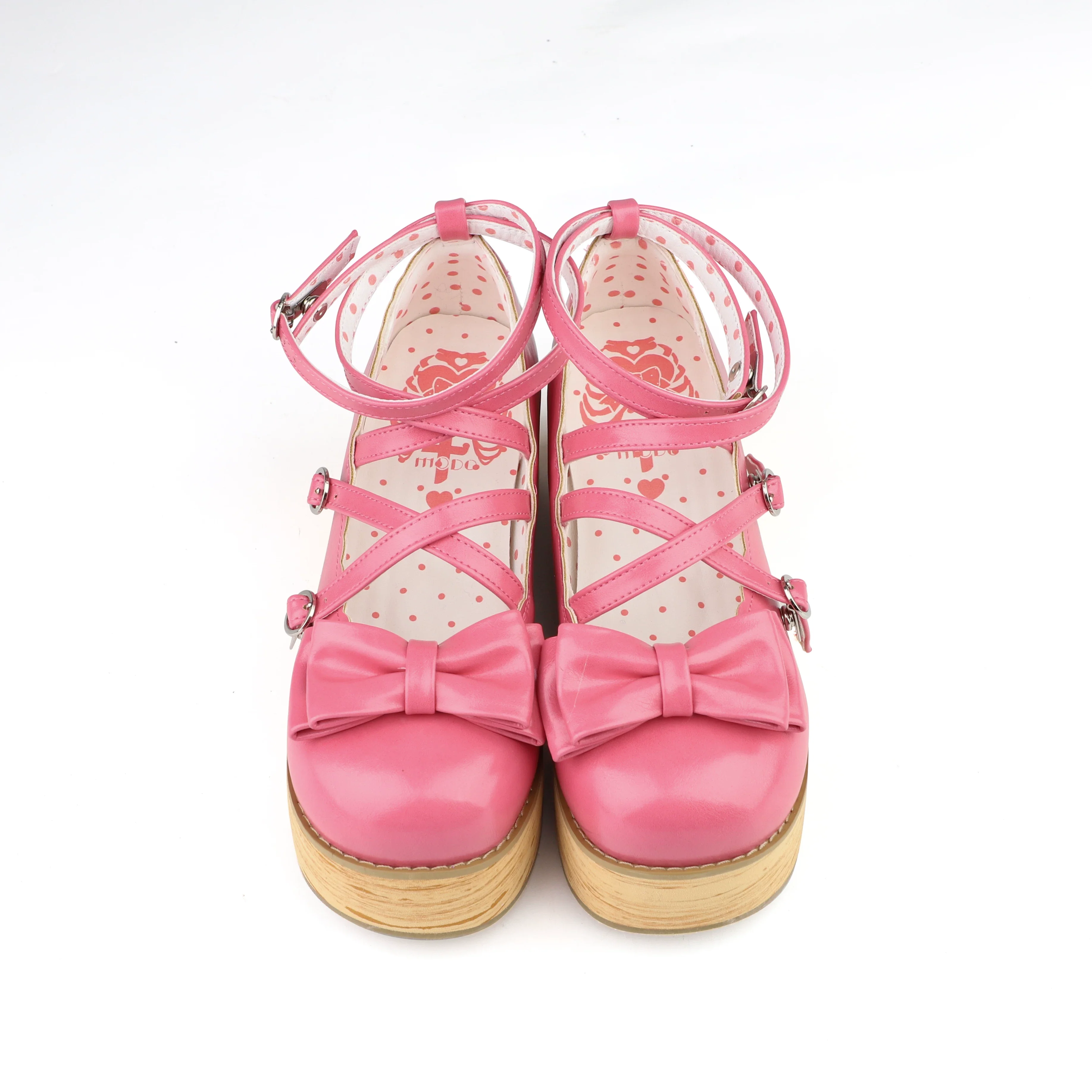 Puff Tata - Sweet Lolita Platform Shoes, Adjustable Straps - Image 18