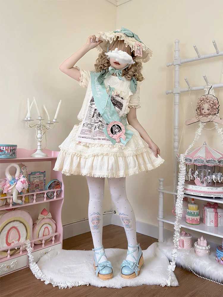 SeeYou - Sweet Cake - Sweet Lolita Platform Shoes Wood Grain - Image 33
