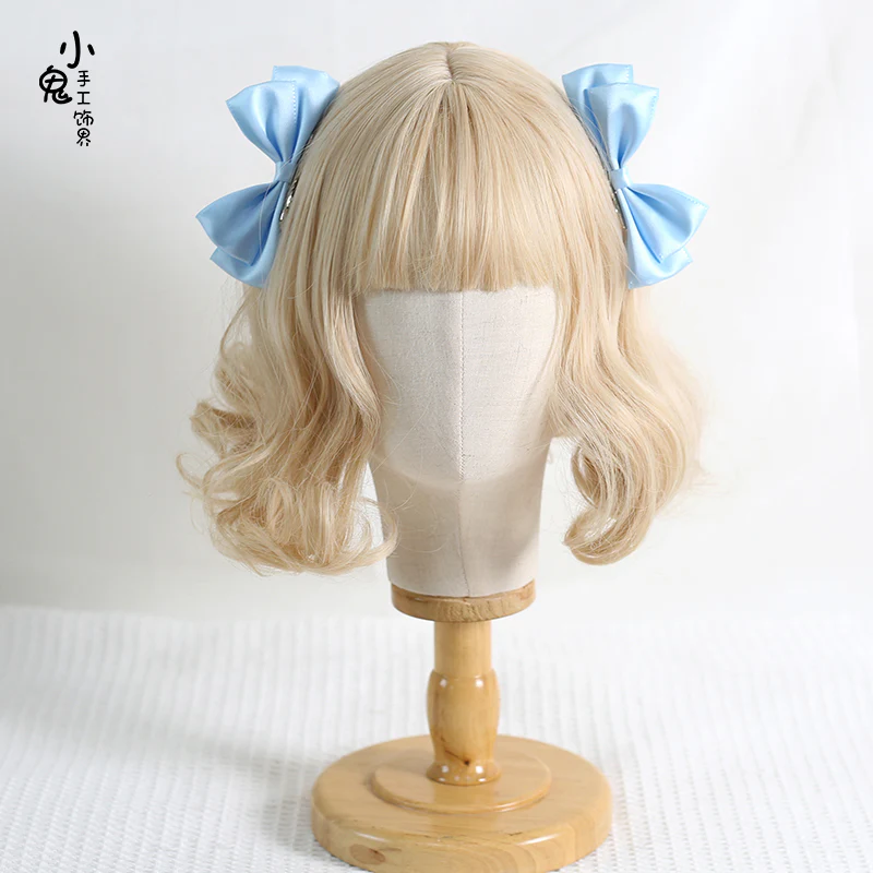 Xiaogui - Sweet Lolita Ponytail Lolita Bow Hair Clips - Image 4