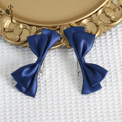 Xiaogui - Sweet Lolita Ponytail Lolita Bow Hair Clips - Image 6