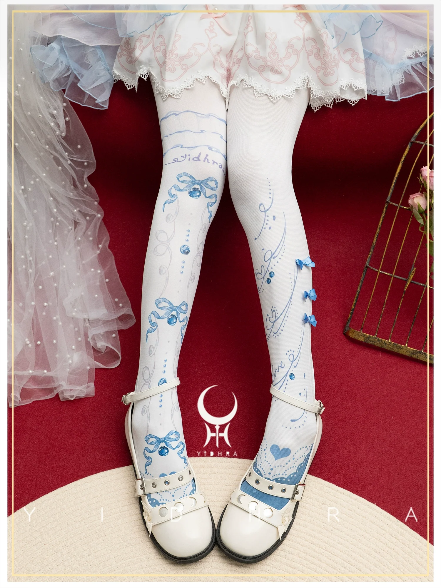 Yidhra - Frutomo - Sweet Lolita Printed Pantyhose - Image 2