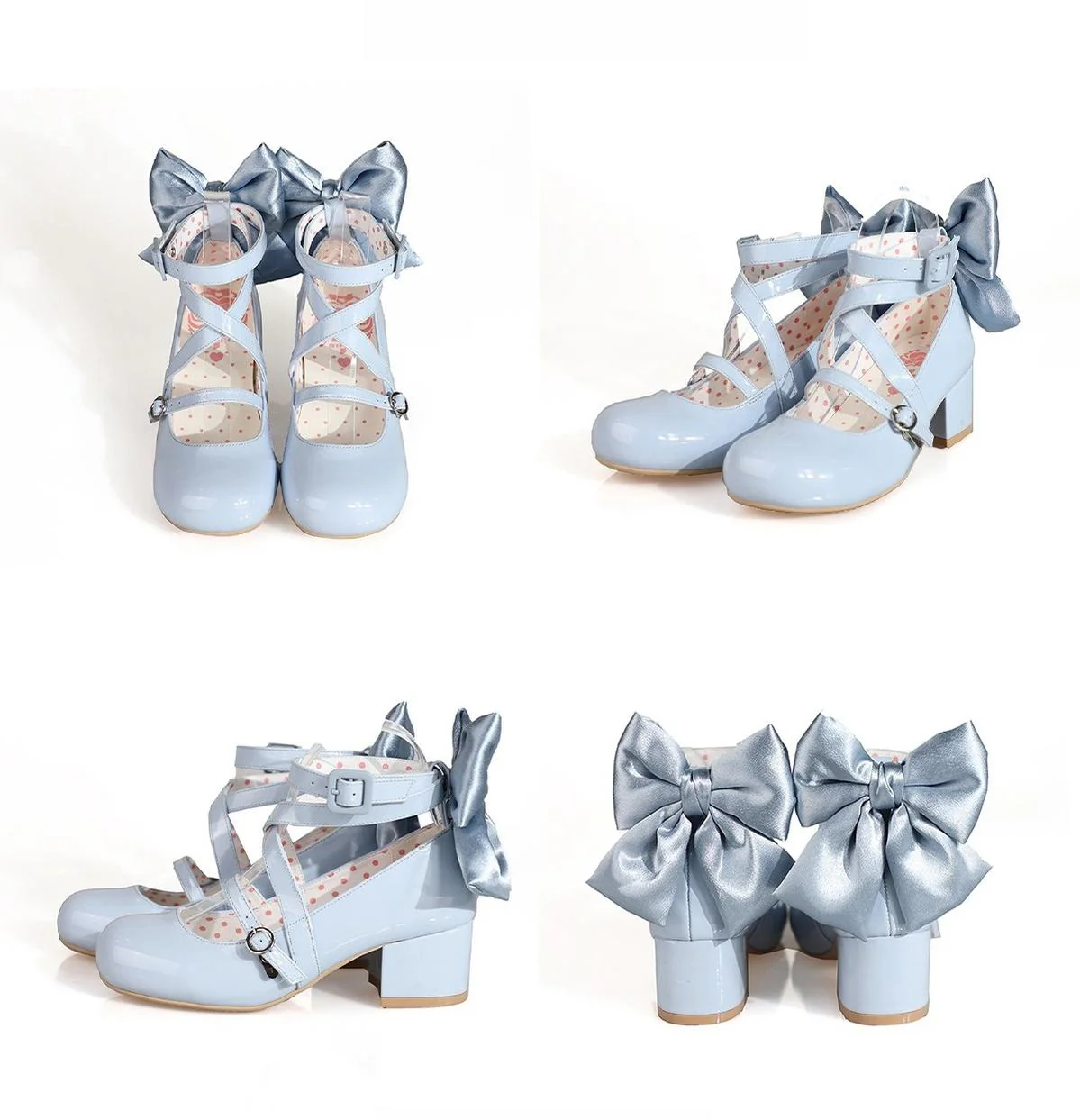 MODO - Follow in the Moonlight - Sweet Lolita Round Toe Shoes with Large Bow - Image 20