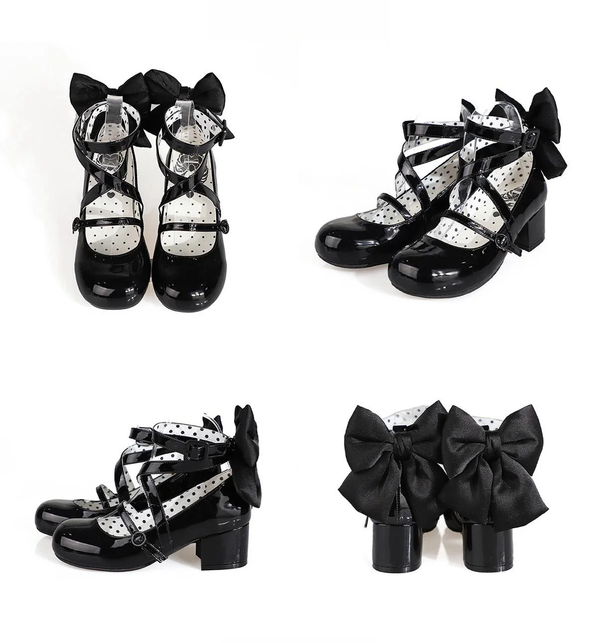 MODO - Follow in the Moonlight - Sweet Lolita Round Toe Shoes with Large Bow - Image 22