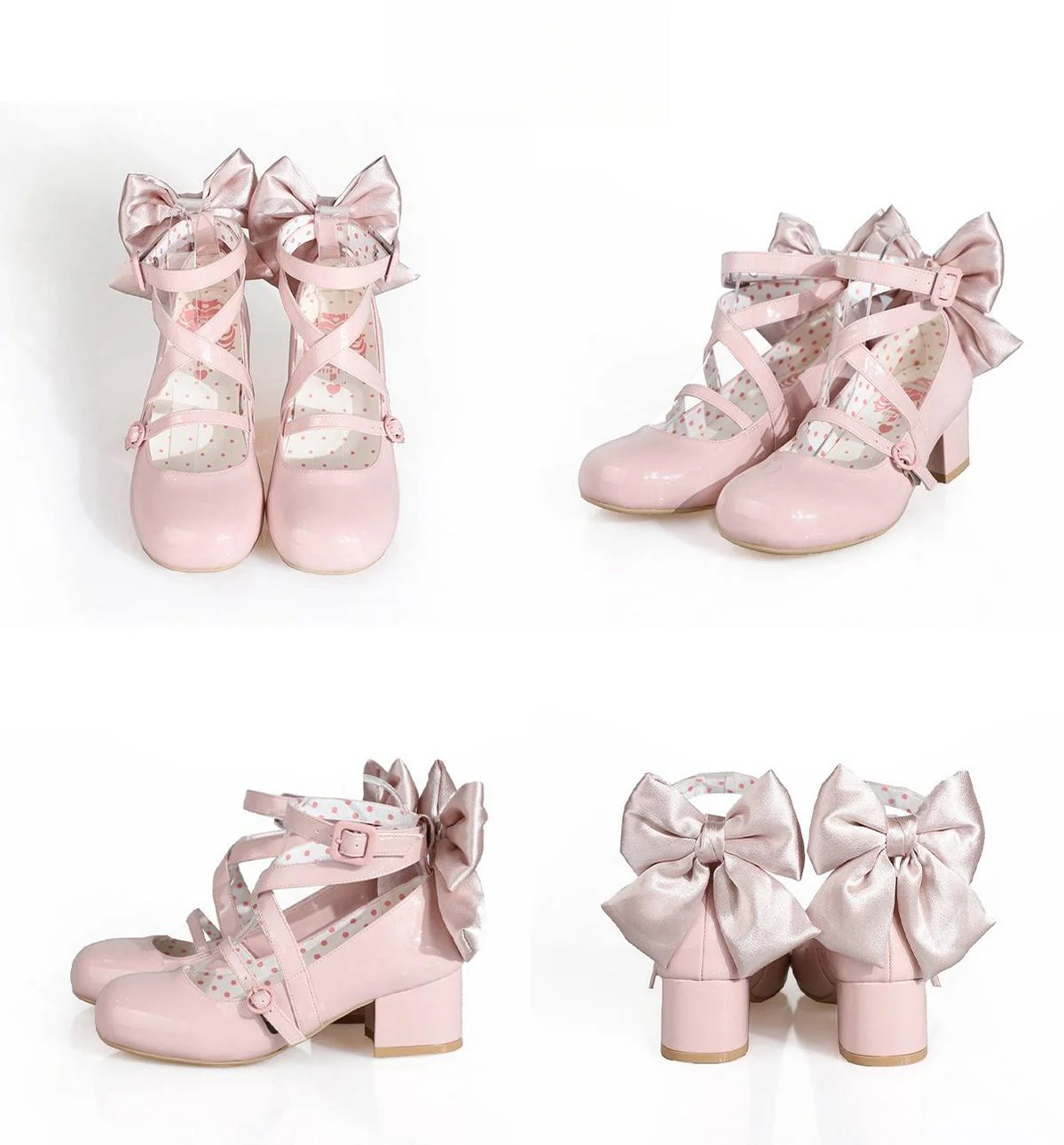 MODO - Follow in the Moonlight - Sweet Lolita Round Toe Shoes with Large Bow - Image 27