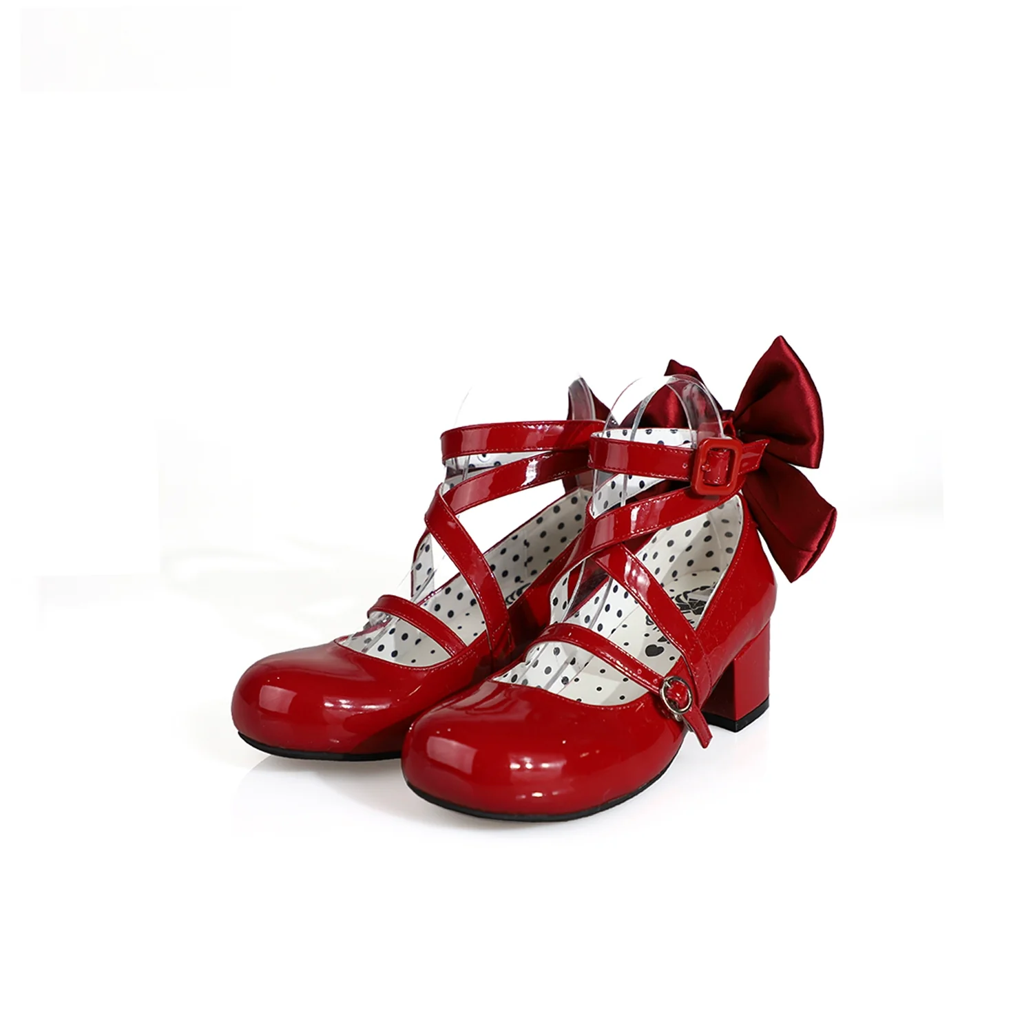 MODO - Follow in the Moonlight - Sweet Lolita Round Toe Shoes with Large Bow - Image 28