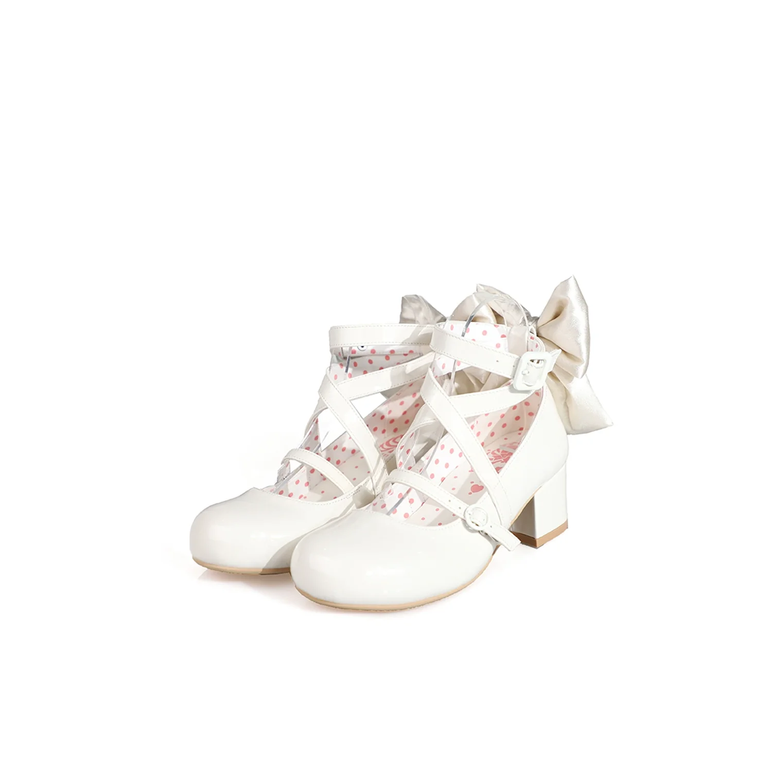 MODO - Follow in the Moonlight - Sweet Lolita Round Toe Shoes with Large Bow - Image 30