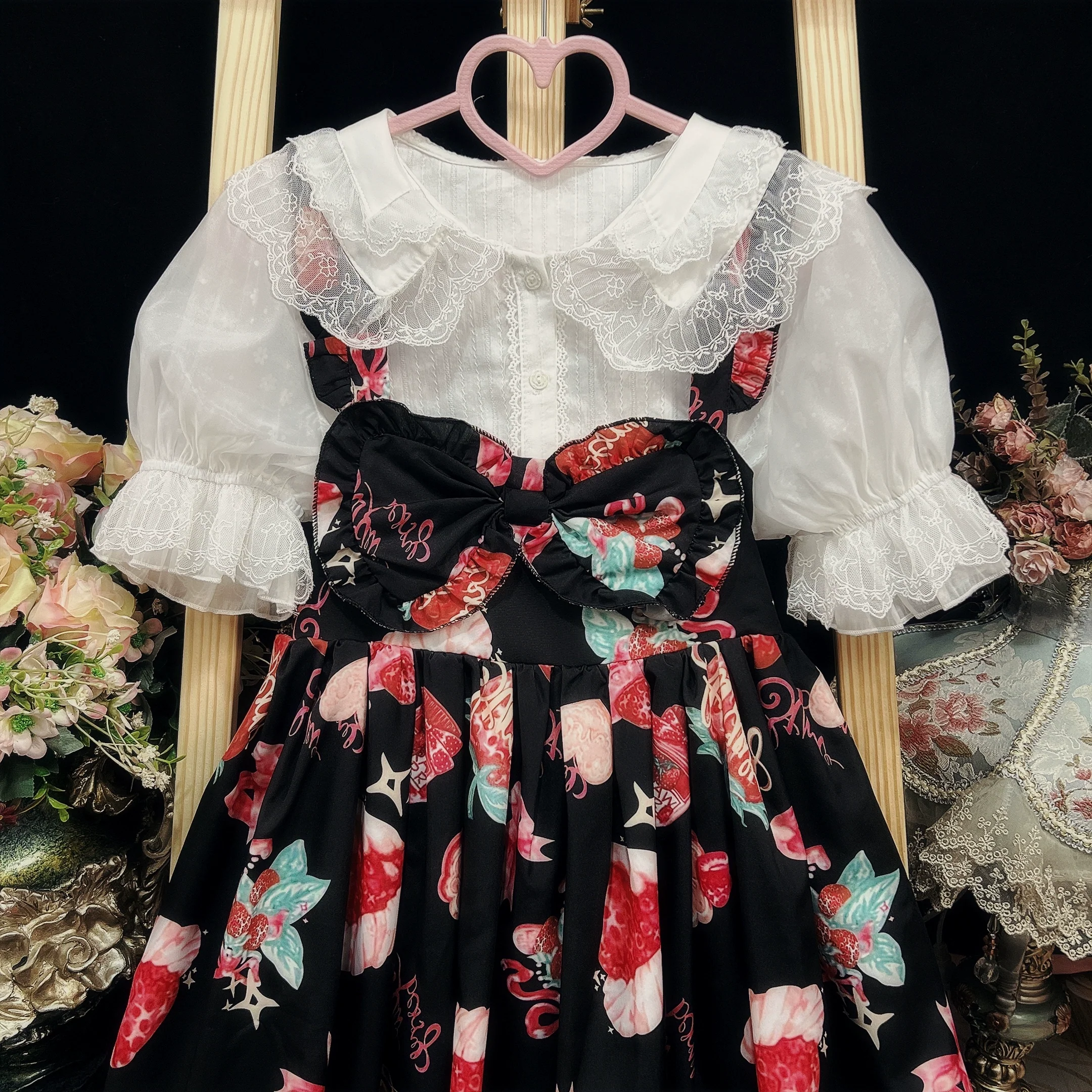 DMFS - Sweet Lolita Shirt Cotton Lolita Blouse Doll Collar - Image 6