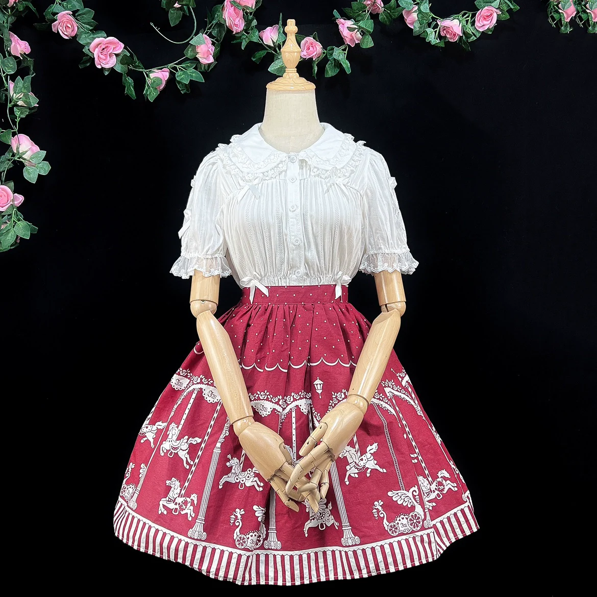 Sweet Lolita Shirt Doll Collar Blouse High-waisted - Image 10