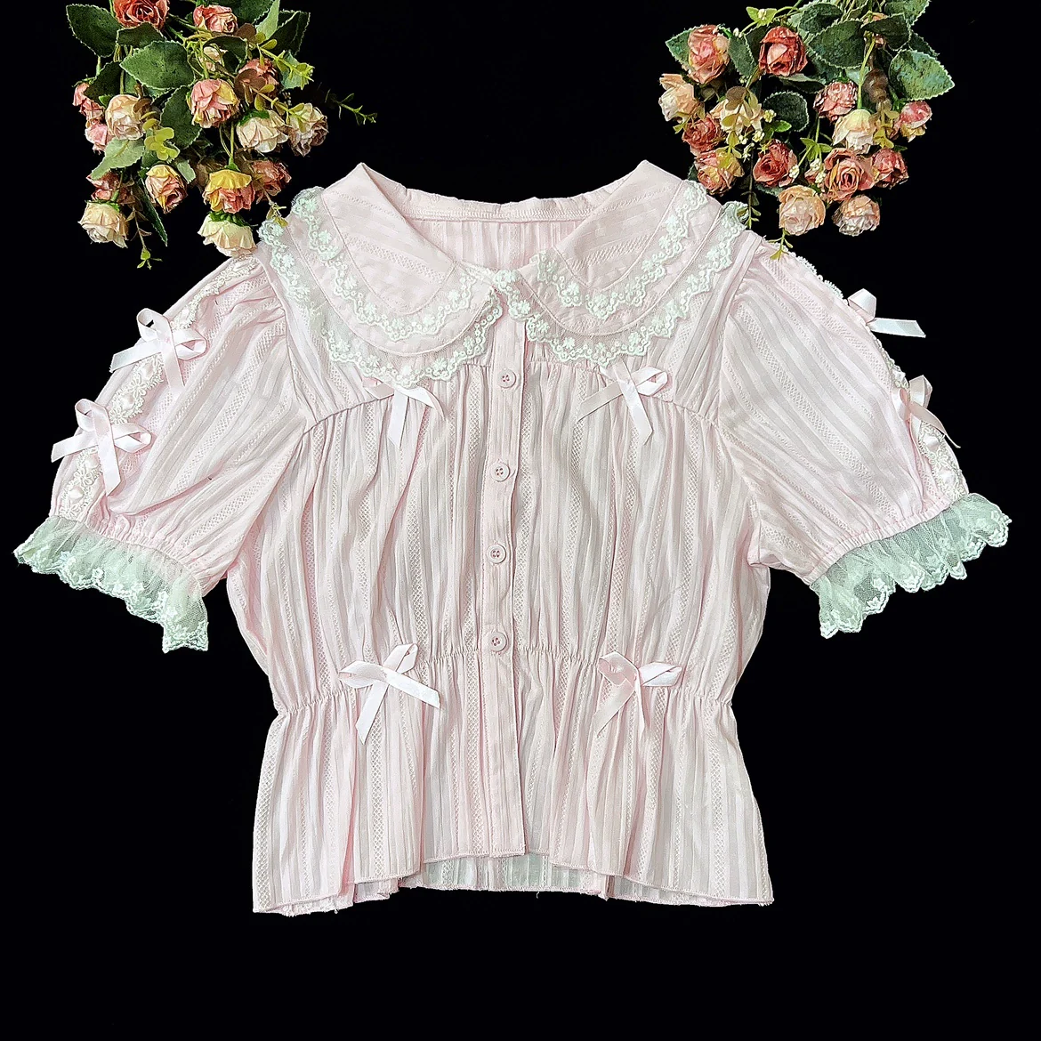 Sweet Lolita Shirt Doll Collar Blouse High-waisted - Image 20