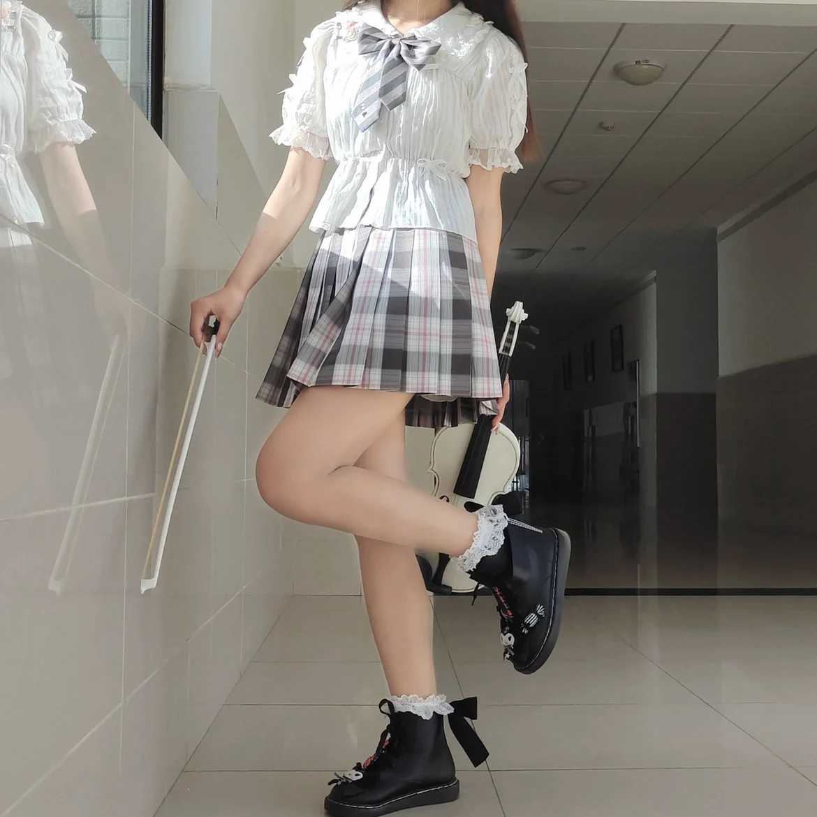 Sweet Lolita Shirt Doll Collar Blouse High-waisted - Image 4
