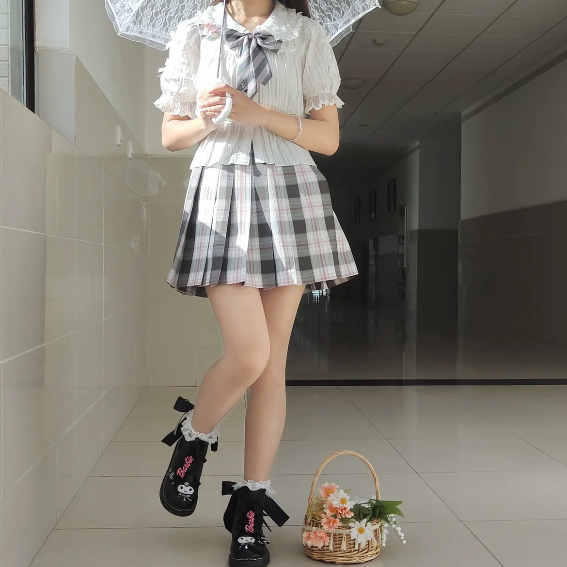 Sweet Lolita Shirt Doll Collar Blouse High-waisted - Image 7