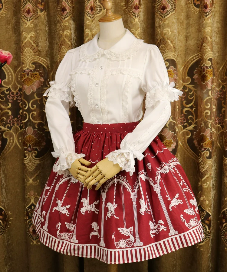 Sweet Lolita Shirt Short Sleeve Chiffon Blouse - Image 10