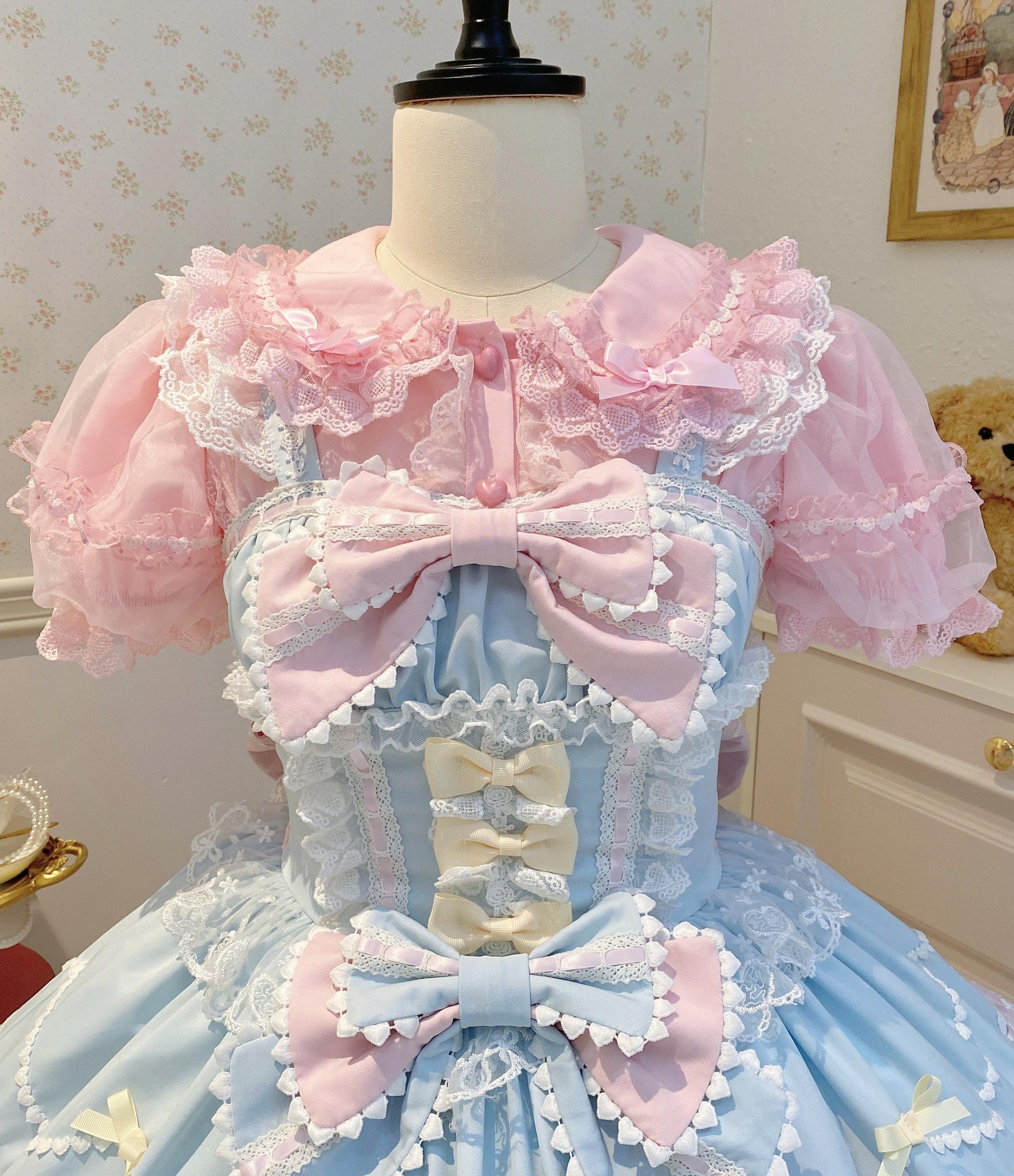 Sweet Lolita Shirt Summer Short Puffy Sleeved Blouse