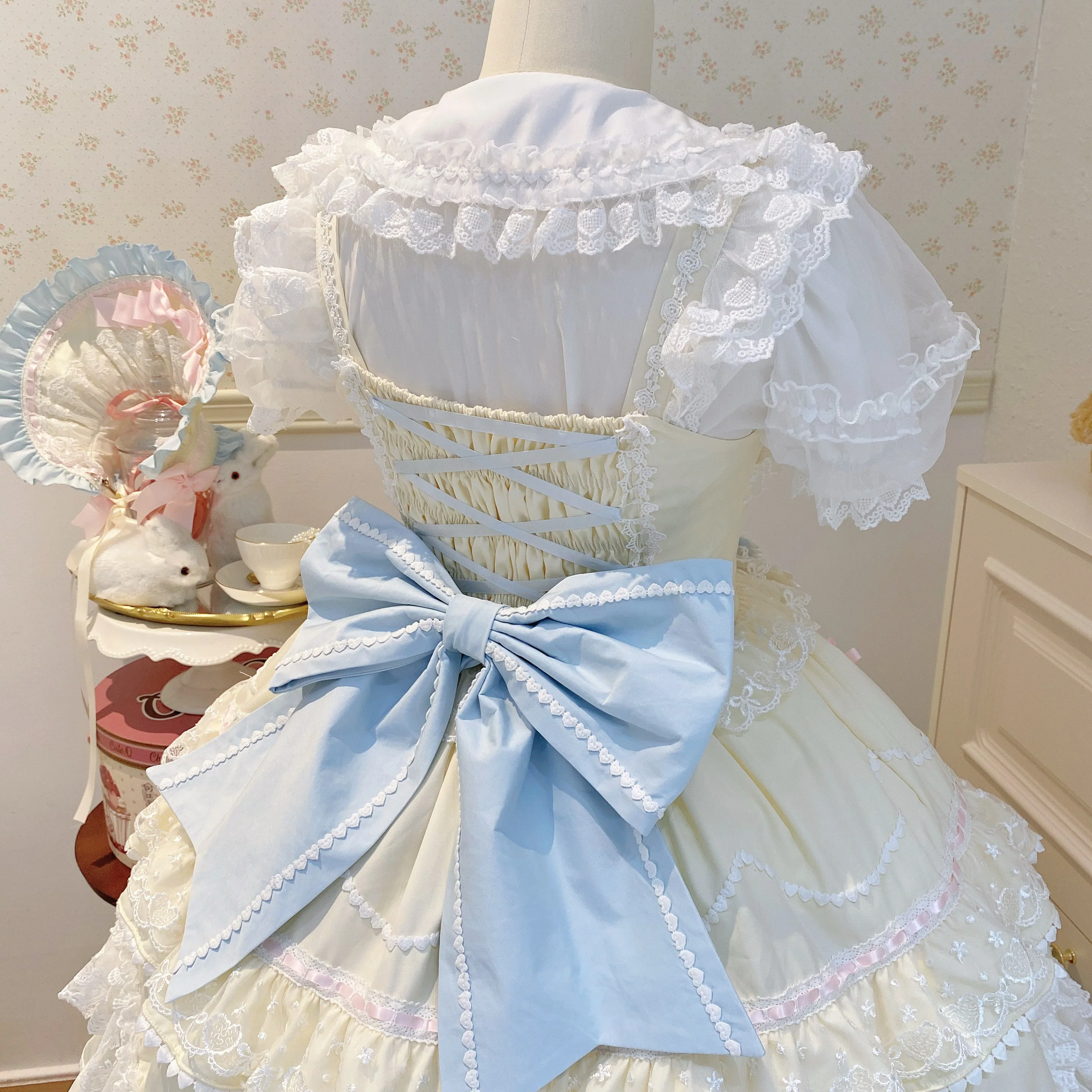 Sweet Lolita Shirt Summer Short Puffy Sleeved Blouse - Image 6