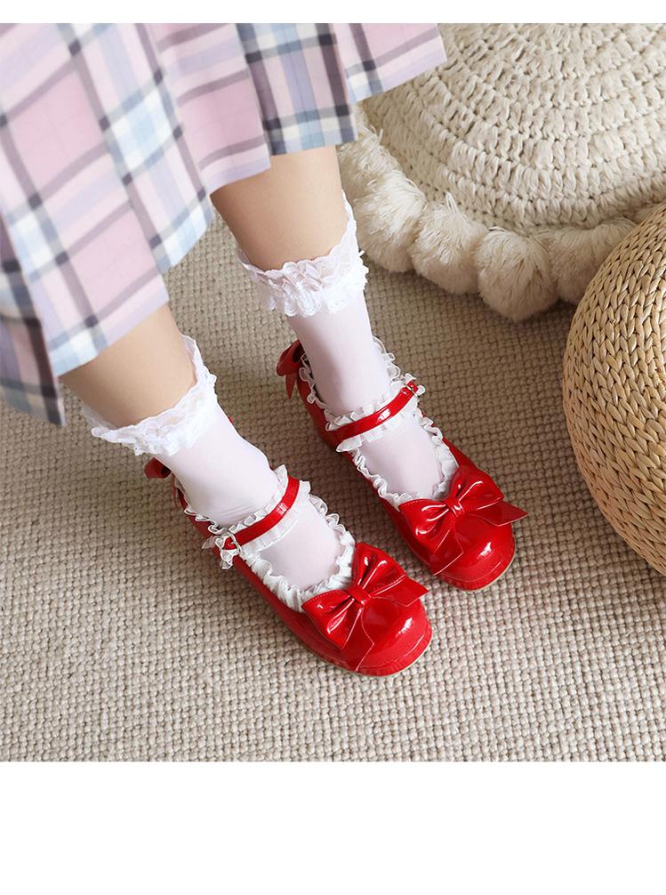 Yana - Rainbow Yana - Sweet Lolita Shoes, Lace & Bow Design - Image 17