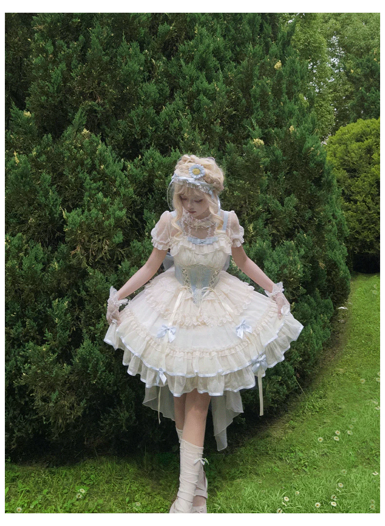 Time Waltz - Sweet Lolita Short Dress Ballet Style JSK - Image 10