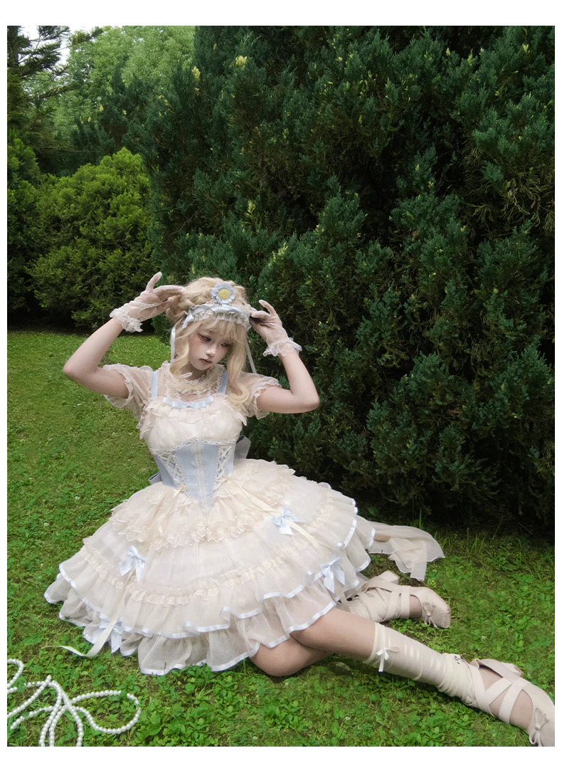 Time Waltz - Sweet Lolita Short Dress Ballet Style JSK - Image 11