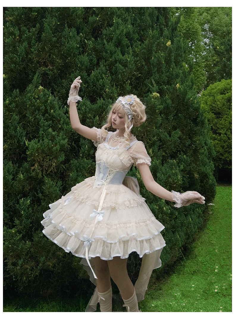 Time Waltz - Sweet Lolita Short Dress Ballet Style JSK - Image 12