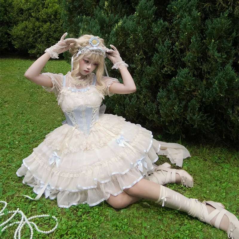 Time Waltz - Sweet Lolita Short Dress Ballet Style JSK - Image 13