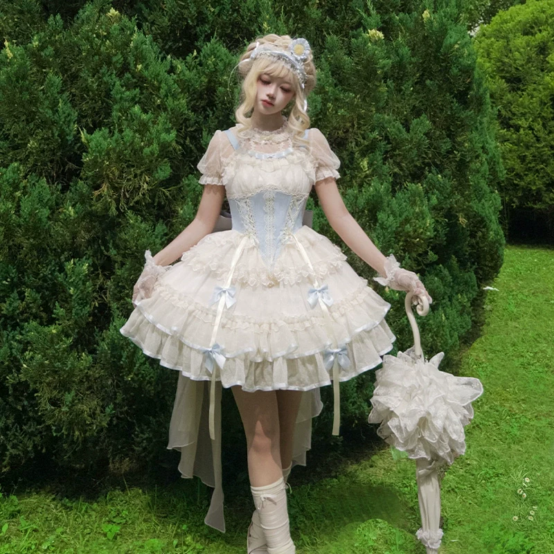 Time Waltz - Sweet Lolita Short Dress Ballet Style JSK - Image 8