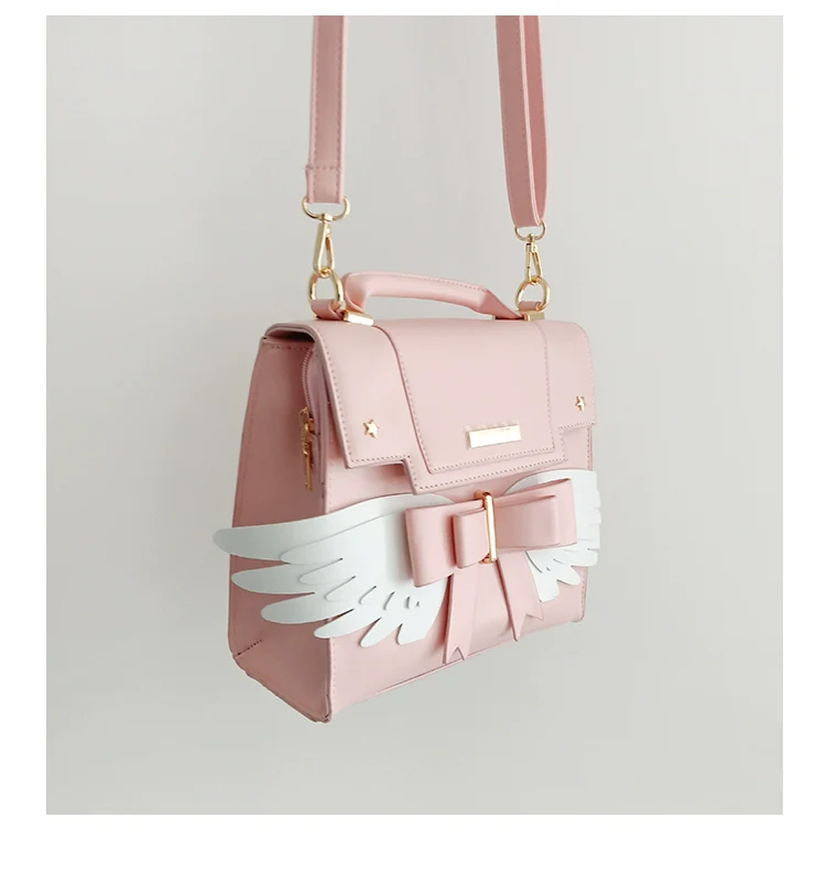 Prime Sister - Sweet Lolita Shoulder Bag Wings Bow Design High Capacity Bag - Image 16